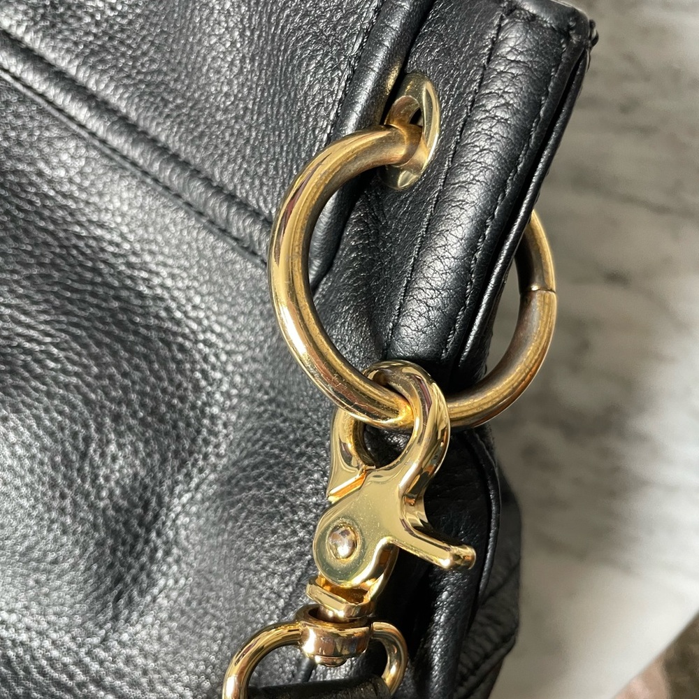 Tory Burch Black Leather Crossbody Bag with Gold Hardware - Picture 6 of 7